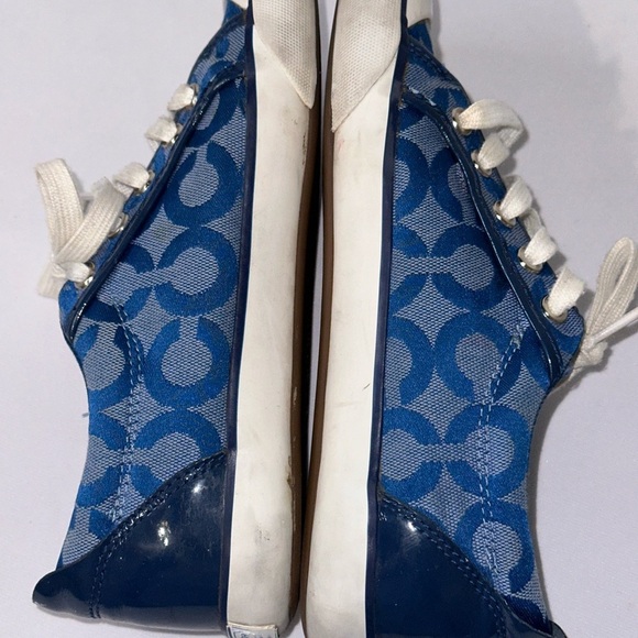 Coach Denim Classic Signature Sneakers Size 6.5B - Picture 5 of 7